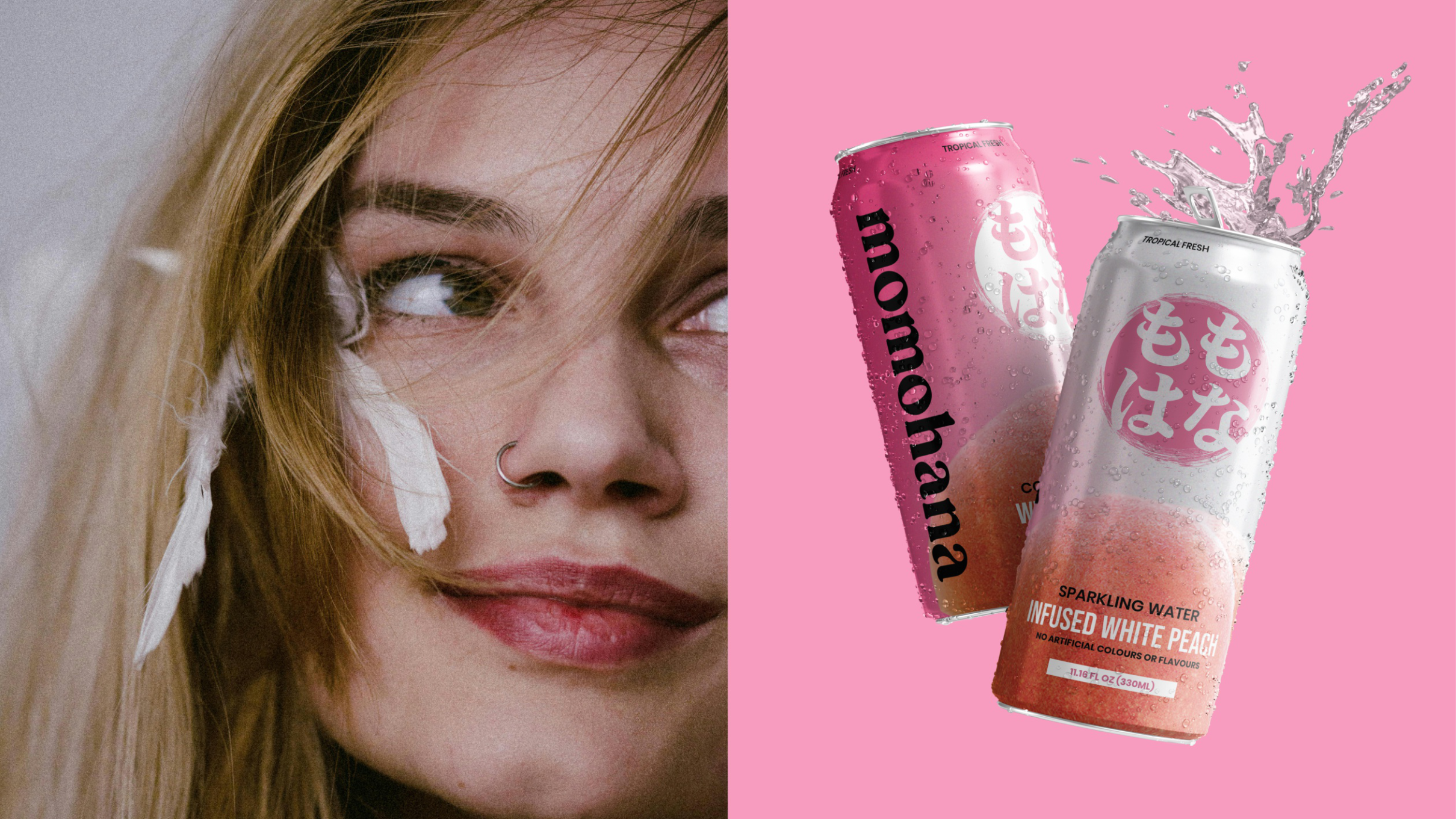 Lifestyle — model with product can