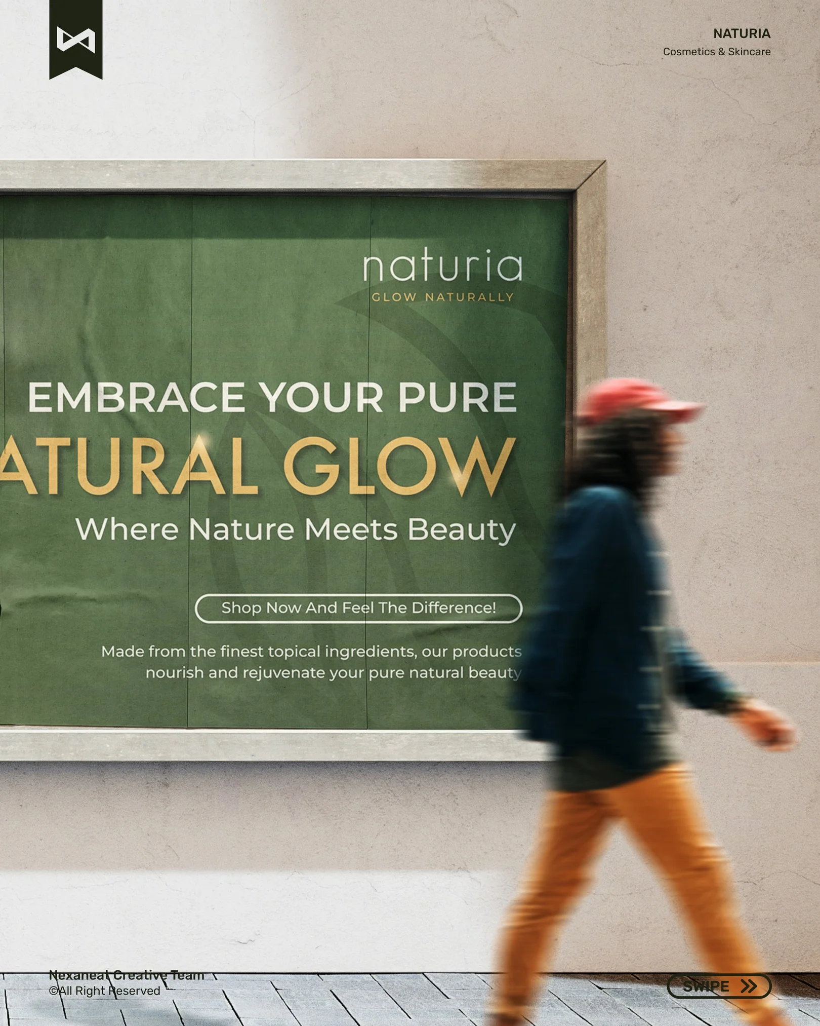 Outdoor billboard — Embrace Your Pure Natural Glow