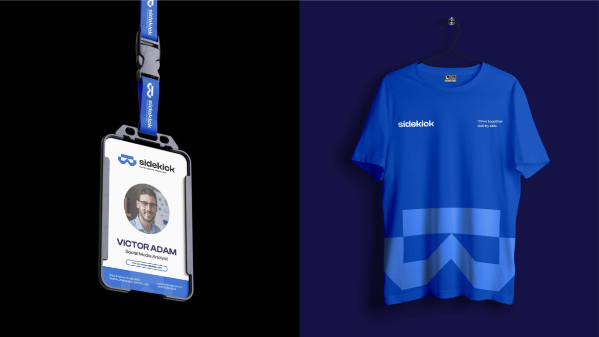Lanyard ID and team t-shirt — apparel application